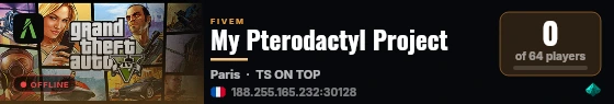 My Pterodactyl Project live status badge