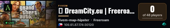 🌆 DreamCity.eu | Freeroam | Ve vývoji. live status badge