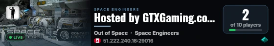 Hosted by GTXGaming.co.uk live status badge