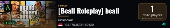 [Beall Roleplay] beall live status badge
