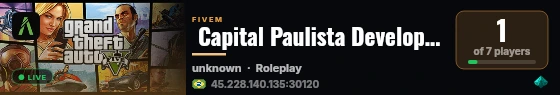  Capital Paulista Developer live status badge