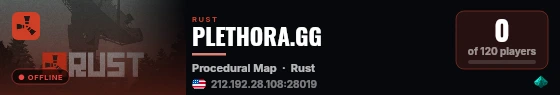 PLETHORA.GG live status badge