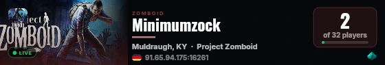 Minimumzock live status badge
