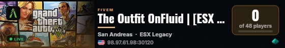 The Outfit OnFluid | [ESX Legacy] live status badge