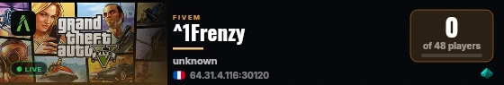 ^1Frenzy live status badge
