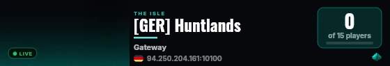 [GER] Huntlands live status badge