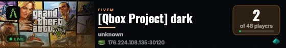 [Qbox Project] dark live status badge
