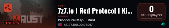 7z7.io I Red Protocol I Kits | Events | live status badge