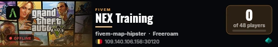 NEX Training live status badge