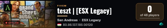 teszt | [ESX Legacy] live status badge