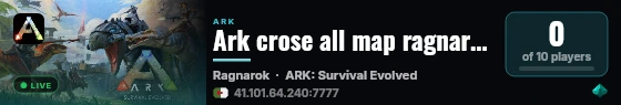 Ark crose all map ragnarock fadikfat promax - (v358.24) live status badge