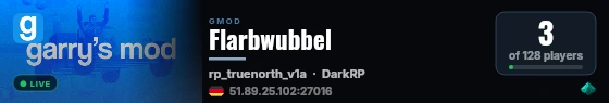 Flarbwubbel live status badge