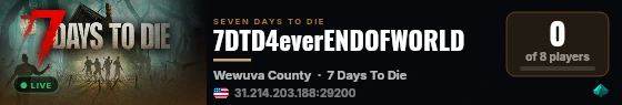 7DTD4everENDOFWORLD live status badge
