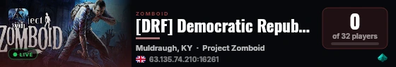 [DRF] Democratic Republic of Fatman live status badge