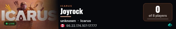 Joyrock live status badge