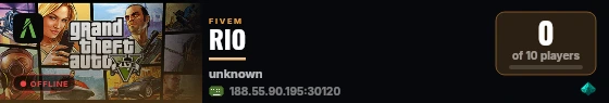 RIO live status badge