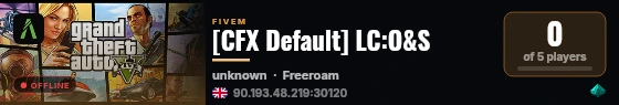 [CFX Default] LC:O&S live status badge