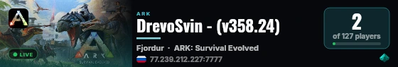 DrevoSvin - (v358.24) live status badge