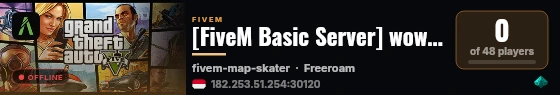 [FiveM Basic Server] wowTeam live status badge