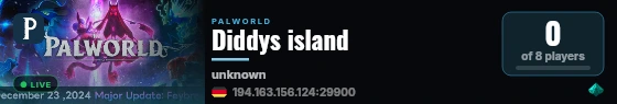 Diddys island live status badge