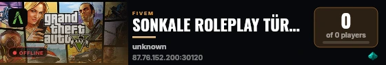 SONKALE ROLEPLAY TÜRK TEMA|discord.gg/sonkalerp live status badge
