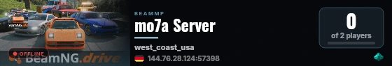 mo7a Server live status badge