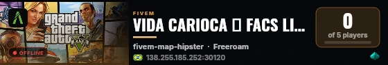 VIDA CARIOCA 👿 FACS LIVRES 👿  live status badge