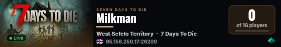 Milkman live status badge