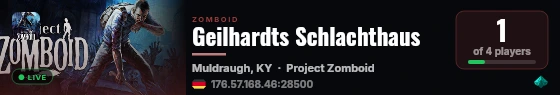 Geilhardts Schlachthaus live status badge