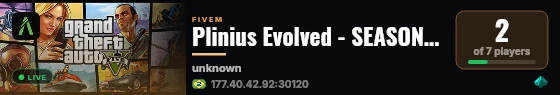 Plinius Evolved - SEASON OG live status badge
