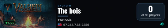 The bois live status badge