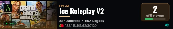 Ice Roleplay V2 live status badge
