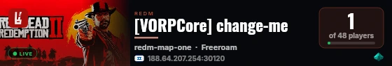 [VORPCore] change-me live status badge