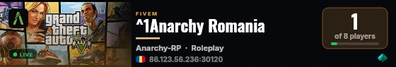 ^1Anarchy Romania live status badge