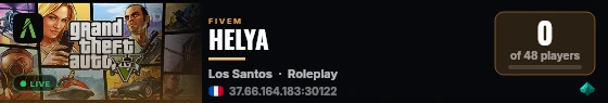 HELYA live status badge