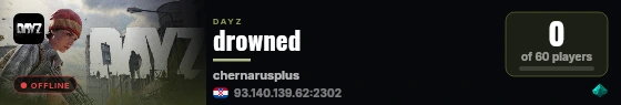 drowned live status badge