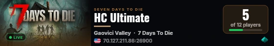 HC Ultimate live status badge