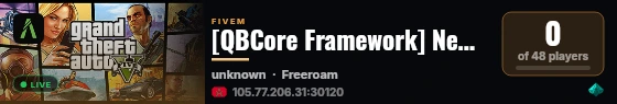 [QBCore Framework] New Store live status badge