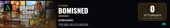 BOMISNED live status badge