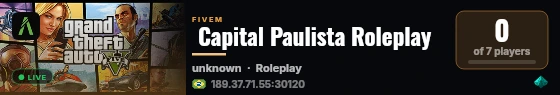  Capital Paulista Roleplay live status badge
