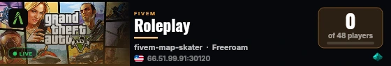 Roleplay live status badge