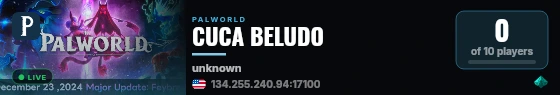 CUCA BELUDO live status badge