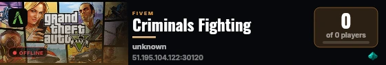 Criminals Fighting live status badge