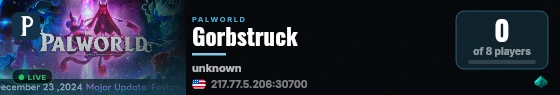 Gorbstruck live status badge