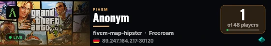 Anonym live status badge