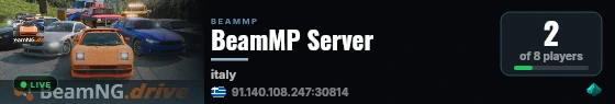 BeamMP Server live status badge