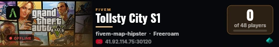 Tollsty City S1 live status badge