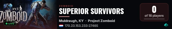 SUPERIOR SURVIVORS live status badge