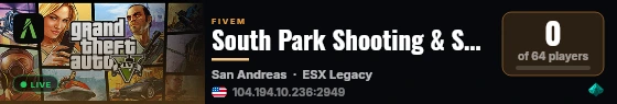 South Palms Shooting & Scenes live status badge