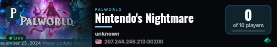 Nintendo's Nightmare live status badge